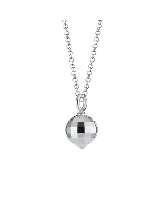 Scream Pretty Metallic Disco Ball Charm Necklace