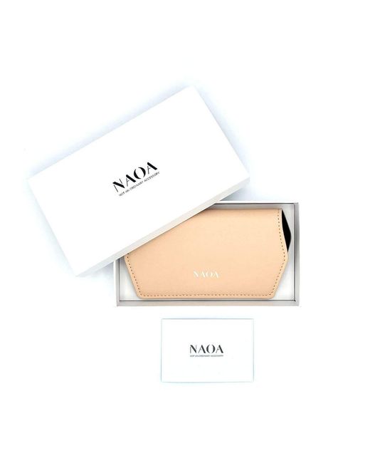 Naoa Black Slim Glasses Case Nude