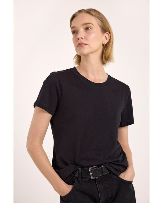 Brodie Cashmere Black Weekend Boxy Tee