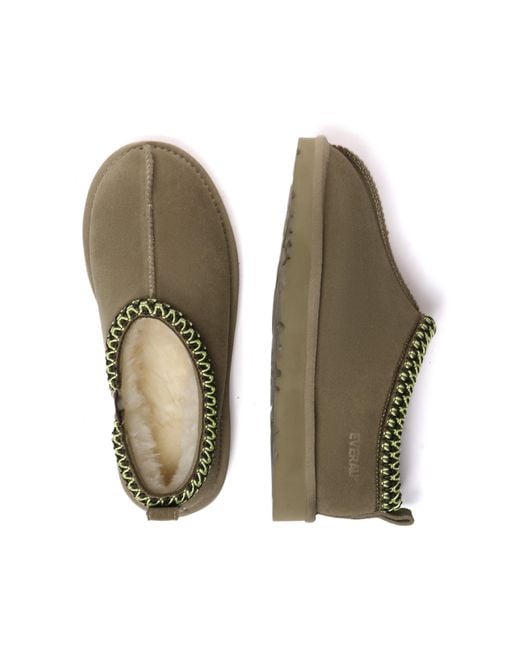 EverAu Australia Brown Wigeon Leather Slippers
