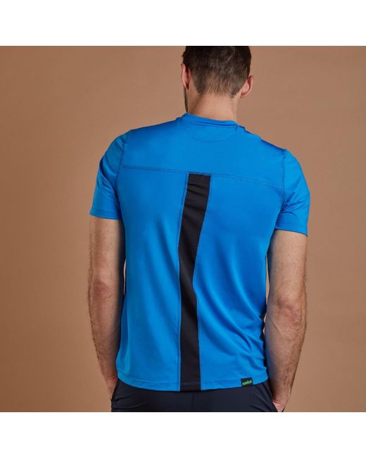 NUMBAT Blue Performance T-Shirt for men