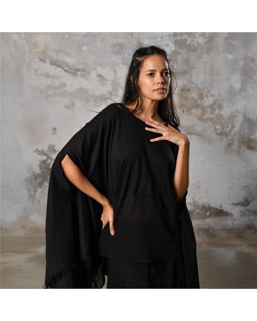 Zhenabia Black Leila Top