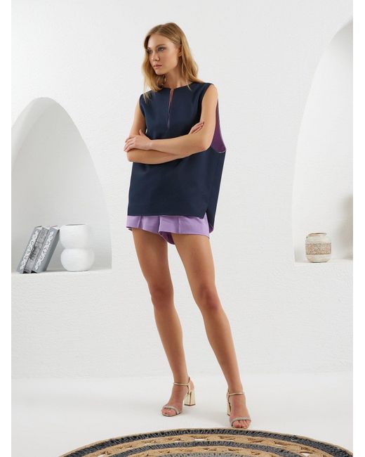 Lumina Eligma Blue The Pear Shirt