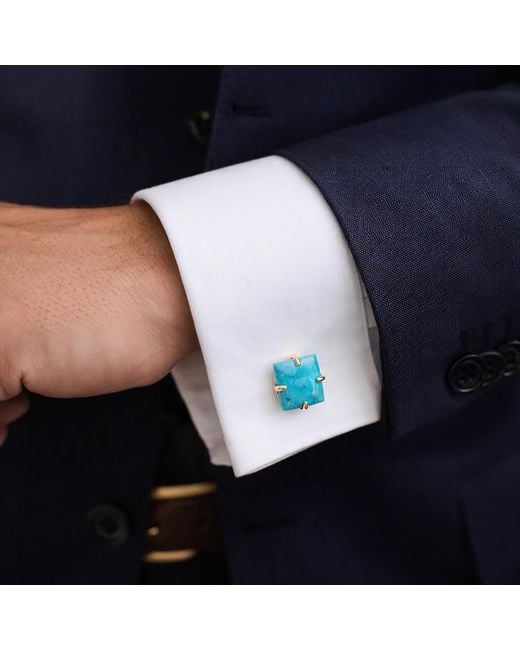 Bounkit Blue David Cufflinks for men