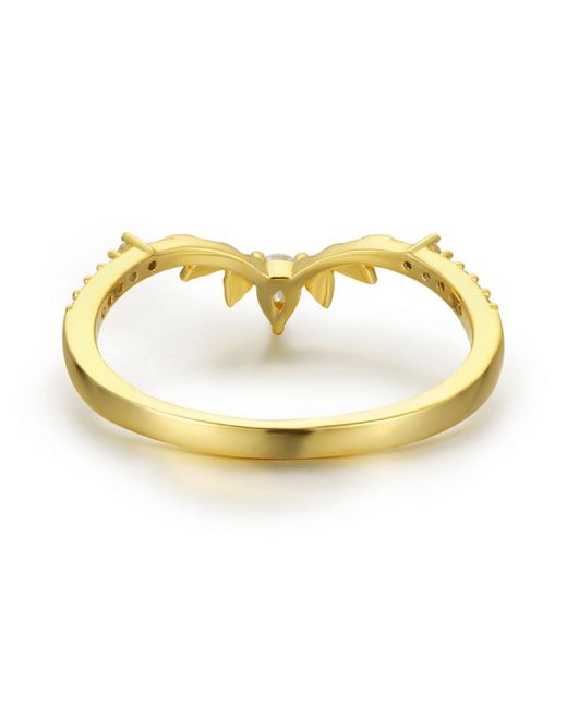 Azura Jewelry New York Yellow Woodland Stacking Band Vermeil