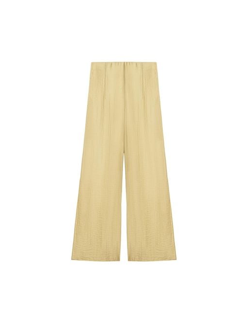 Nocturne Yellow Relaxed Straight-Leg Pants