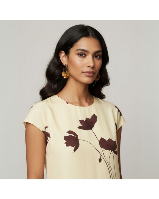 Jaredjamin Metallic Large Petali Click-Top Hoop Earrings