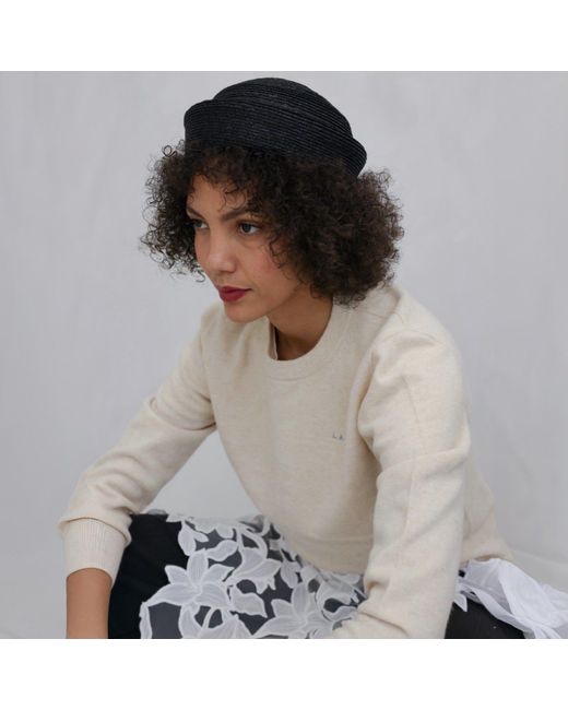 London Atelier Byproduct Natural Neutrals Mohair Classic Fit Jumper With Embroidery for men