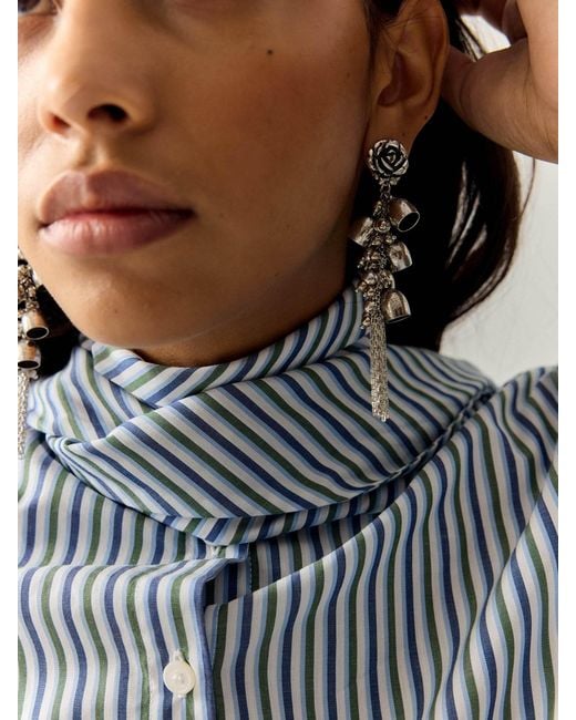 Sita Nevado White Abril Earrings