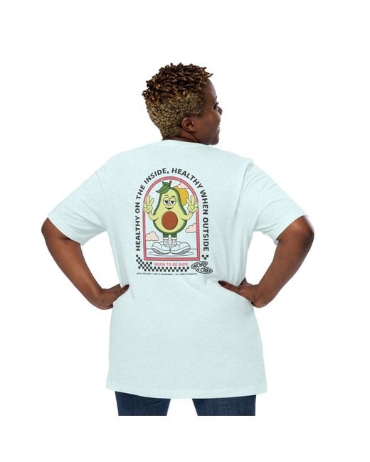 Anchor and Crew Blue Ice Ripe Avocado Dial-A-Local Organic Cotton T-Shirt
