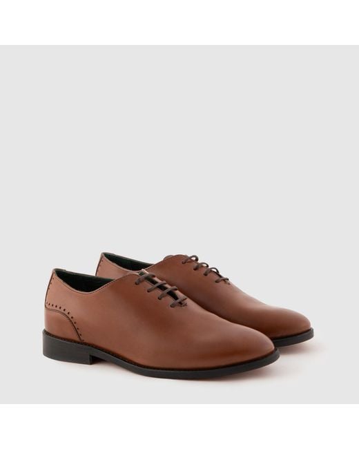 Mariano Shoes Brown Cobre Lace-Up Cognac
