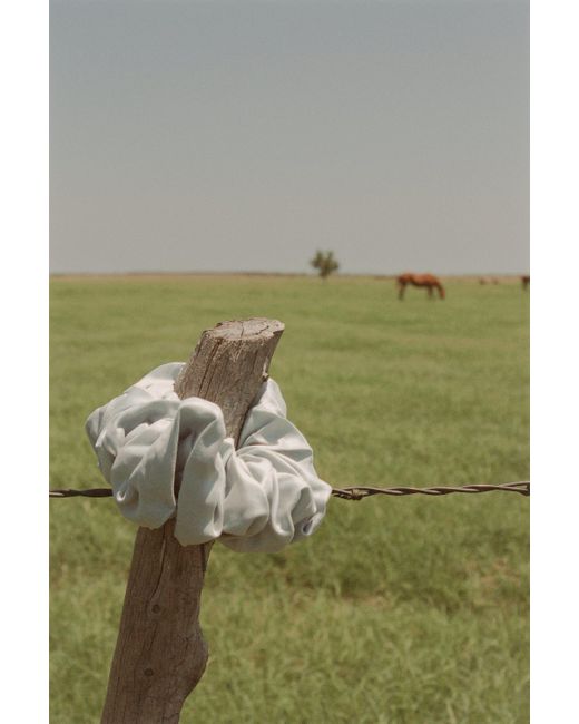 Folk Saint Green Oversized Soft Hazy Scrunchie
