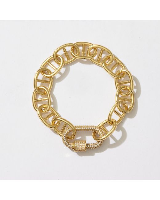 Alexie of Athens Metallic Greco Carabiner Equestrian Bracelet Chain