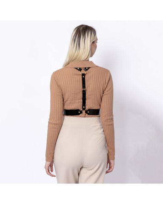 Haute Cuir Blue Leather Body Harness