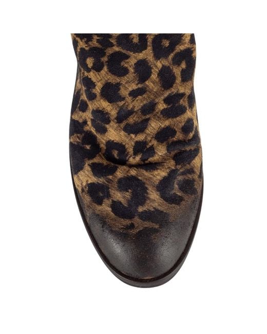 Keith Scarrott Shoes Brown Licola Tan Leopard Ankle Boot