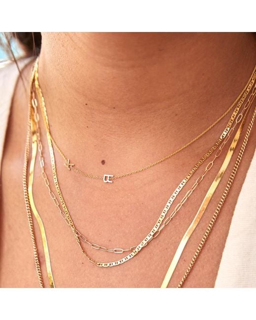 Maya Brenner Metallic Element Short Link Chain
