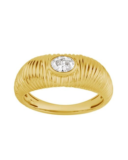 Artisan Metallic Round Diamond Textured Band Ring