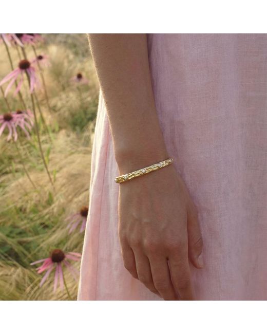 Martina Rozenberg Smira Jewelry White Roca Bangle Bracelet