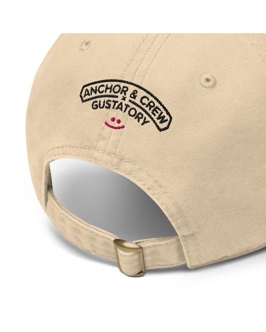 Anchor and Crew Neutrals Natural Gustatory Single Origin. Cotton Embroidered Cap for men