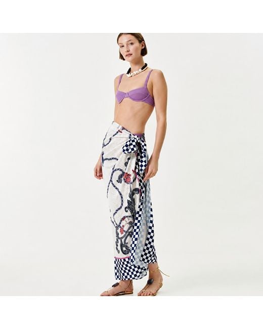 LOVEIST STORE Multicolor Anchora Sarong Pareo Cover Up