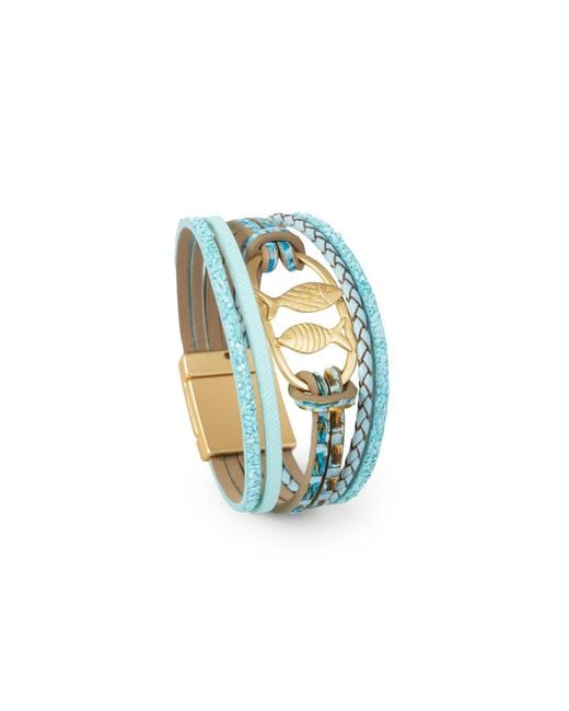 Saachi Blue Coastal Multi Strand Bracelet