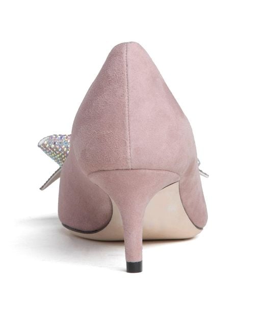 Beautiisoles by Robyn Shreiber Made in Italy Pink Neutrals Frida Baby Dressy Valentine Evening Pump With Kitten Heel