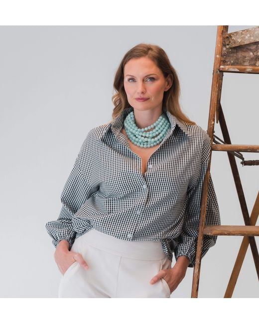 Fairchild Baldwin Blue Bella Pearlized Necklace