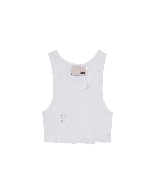 Come on White Hell Tank Top
