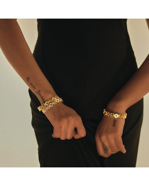 Dhwani Bansal Metallic Adjustable Safa Bracelet