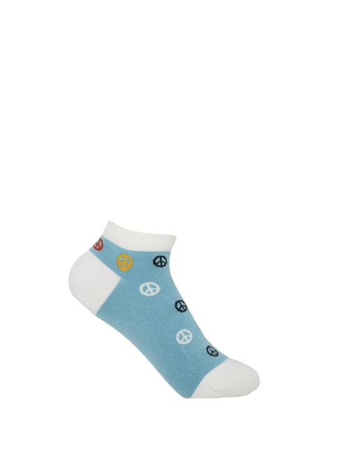 Peper Harow - Made in England Blue Peace Trainer Socks –
