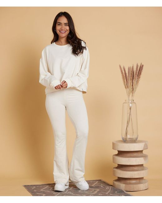 Known Supply White Boxy Cotton Crewneck