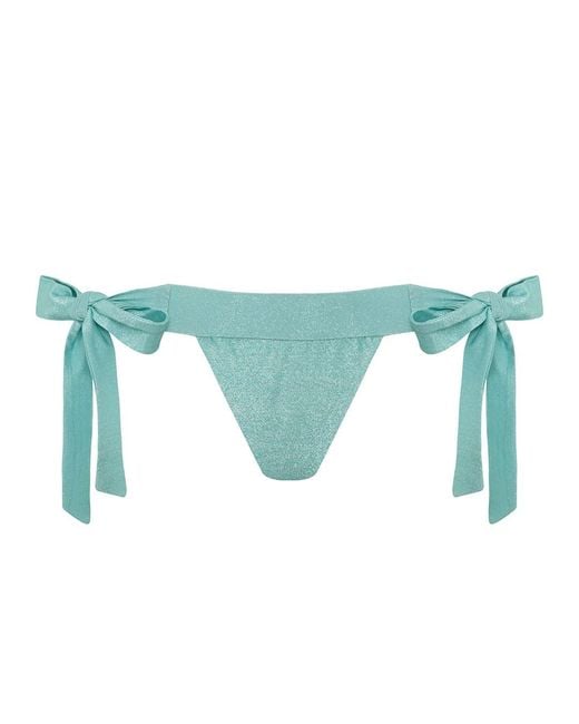 Leyla Maya Ltd Blue Natasha Thong Bikini Knickers