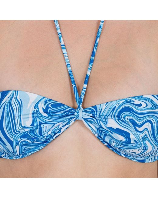 Ekcentrik Blue Aquadelic Bikini Top
