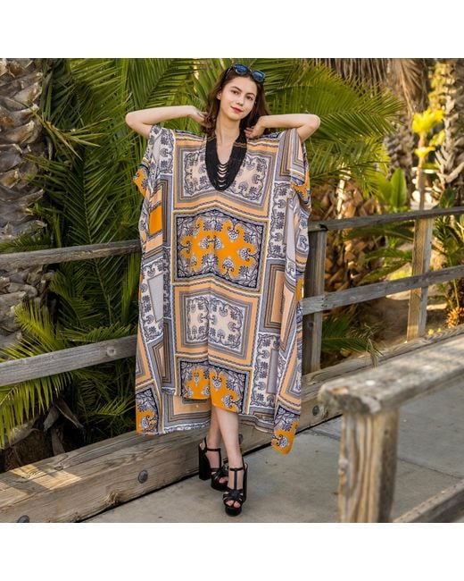 Jennafer Grace Metallic Eliza Caftan