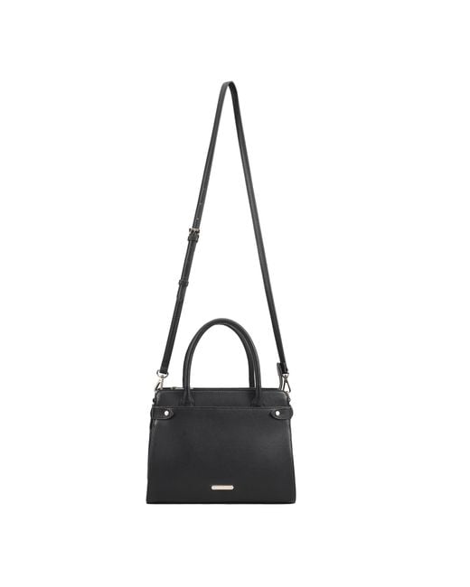 Paul Costelloe Black Trishuli Leather Satchel Bag