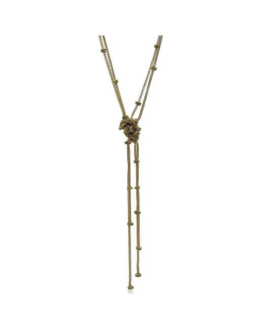 Bayemeyc Black Peitho Plated Chain Necklace