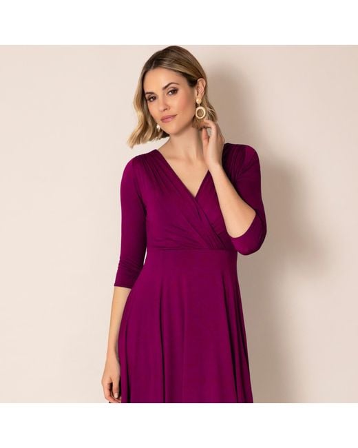 Alie Street London Purple Annie Dress Petite Plum Wine