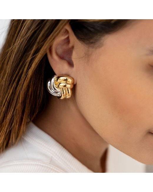 Eyeconic by Samar Ajram Metallic Carlota Vintage Style & Earrings