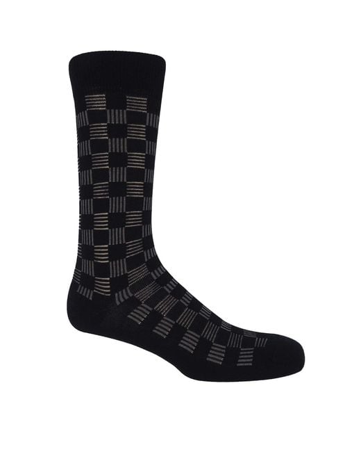 Peper Harow - Made in England Blue Battenberg Socks – Bundle for men