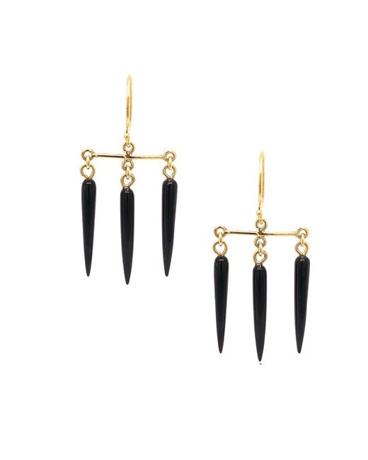 Lori Kaplan Design White Onyx Chandelier Earrings