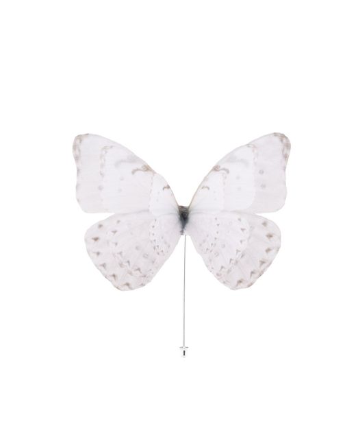 Oana Savu Pink Pin Off Silk Butterfly Brooch