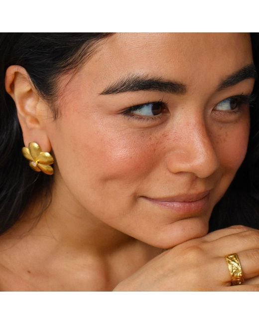 Miss May the Brand Brown You Deserve Flowers Earrings