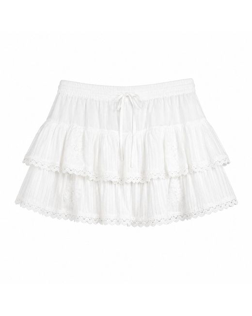 Muche Et Muchette White Coquette Skort