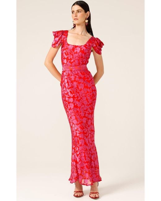 SACHA DRAKE Red Firebird Dress