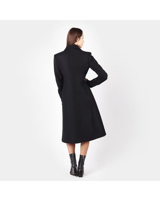 Mandragora Black Classic Wool Coat