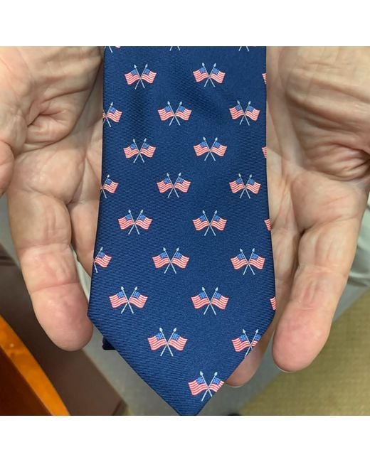 Lazyjack Press Blue Doodle Dandy Tie for men
