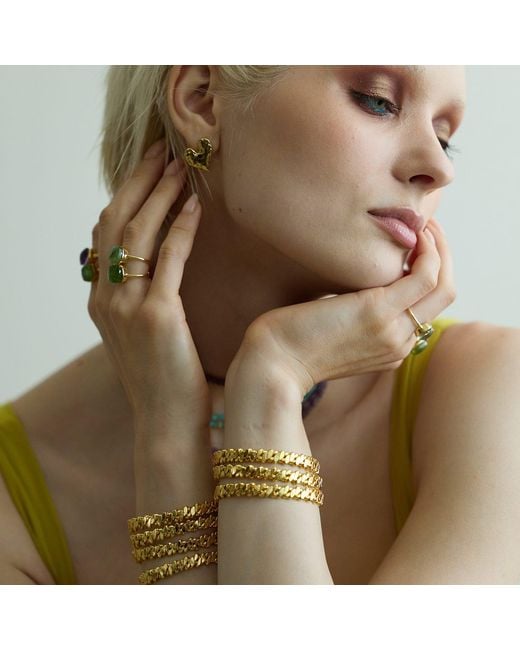 Amadeus Metallic Otto Pebble Bangle