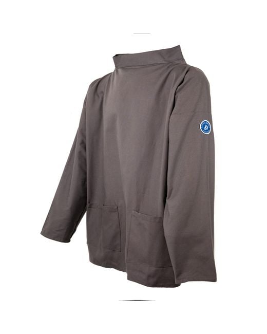 Arthur Beale Gray Boat Neck Smock for men