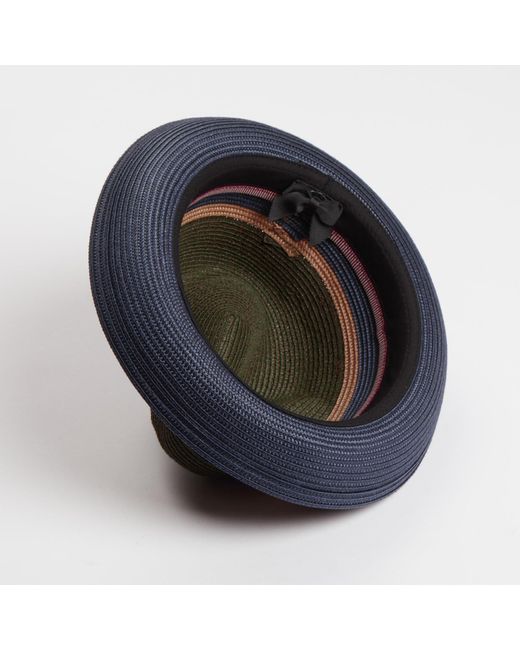 Dasmarca Hats Green Dasmarca Verona Summer Two Tone Straw Fedora Moss Hat For And for men