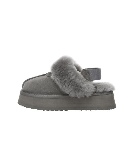 EverAu Australia Gray Wagtail Removable Strap Platform Slippers